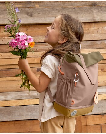 Lässig Mini-Rolltop-Rucksack NATUR 9-11L - Hazelnut