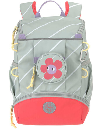 Lässig Outdoor-Kinderrucksack 'Happy Trails' mit abnehmbarer Fronttasche 'Flower' - Multi Coloured