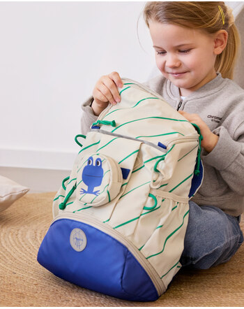 Lässig Outdoor-Kinderrucksack 'Happy Trails' mit abnehmbarer Fronttasche 'Frog' - Multi Coloured