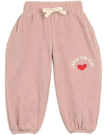 Lässig Relaxed-Fit-Cordhose aus Bio-Baumwolle mit Stickerei - Rose Smoke