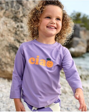 Lässig UV-Langarmshirt mit UV-Schutz UPF 60 - Purple