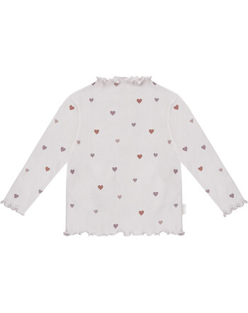 Leevje Langarmshirt mit hohem Kragen aus Bio-Baumwolle - Lavender