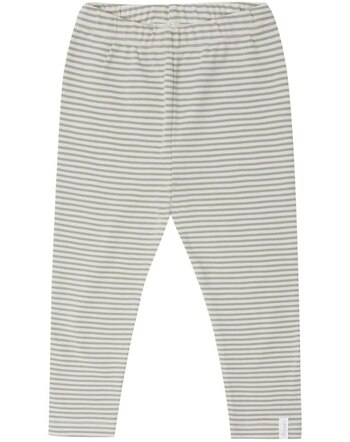 Leevje Leggings aus Bio-Baumwolle - Green Stripes