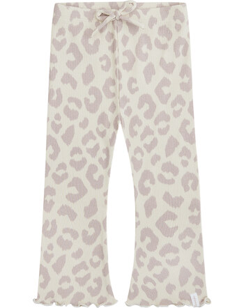 Leevje Leggings mit Schlag aus Bio-Baumwolle - Lila Leo