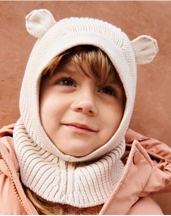 Liewood Balaclava/Mütze 'Hanibal' aus Bio-Baumwolle - Sandy