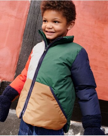 Liewood Übergangsjacke 'Brantley' im Colorblock-Design - Apple Red Multi Mix 