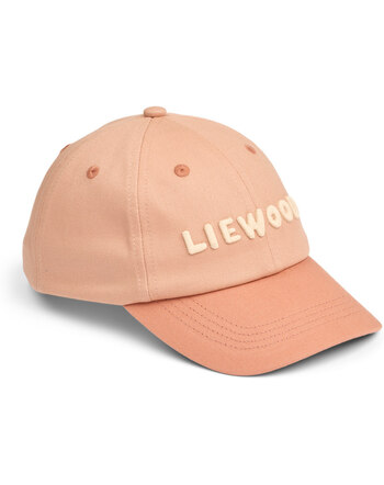 Liewood Cap aus 100% Bio-Baumwolle mit Schriftzug - Tuscany Rose / Pale Tuscany
