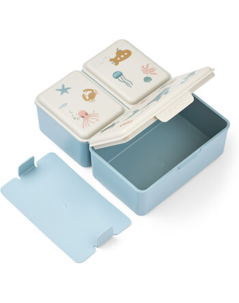 Liewood Geteilte-Lunchbox 1,2l mit Meerestieren - Sea Creature / Sandy