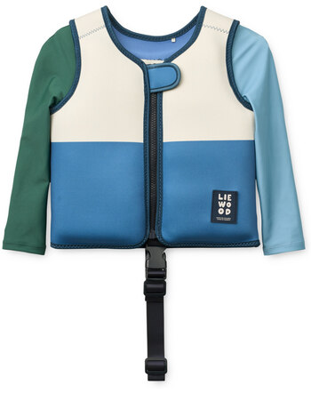 Liewood Kinder-Schwimmweste mit eingenähten Ärmeln - Riverside Multi Mix
