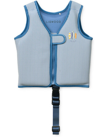 Liewood Kinder-Schwimmweste mit Streifen - Y/D Stripe Riverside/Creme De La Creme