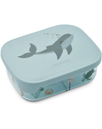Liewood Lunchbox 0,9l mit Meerestieren - Sea Creature / Sandy