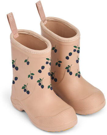 Liewood Regenstiefel 'Aston' mit Brombeeren -  Berry / Pale Tuscany