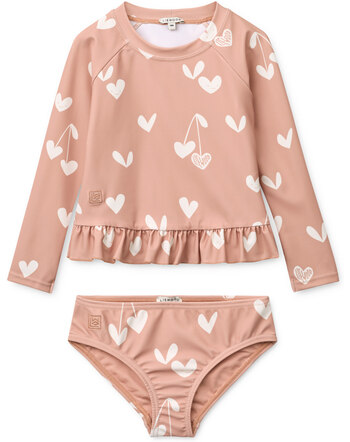 Liewood Schwimm-Set mit 40+ LSF - Sweethearts / Pale Tuscany