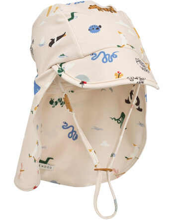 Liewood Schwimm-Sonnenhut mit 40+ LSF - Around The World / Sandy
