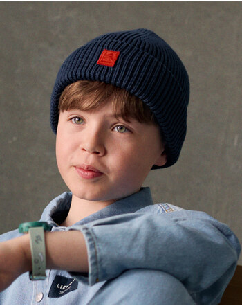Liewood Strick-Mütze/Beanie 'Ezra' aus 100 % Bio-Baumwolle - Classic Navy