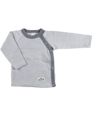 Lilano Children's shirt long sleeve virgin wool/silk light grey