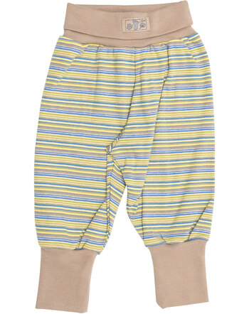 Lilano Bundhose im bunten Ringel-Design aus 100 % Baumwolle - Kiwi/Blau/Khaki