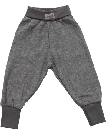 Lilano Bundhose im Uni-Look aus Merinowolle und Seide - Hellgrau