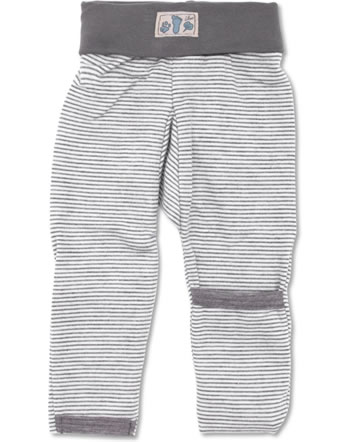 Lilano pants striped wool/silk light grey