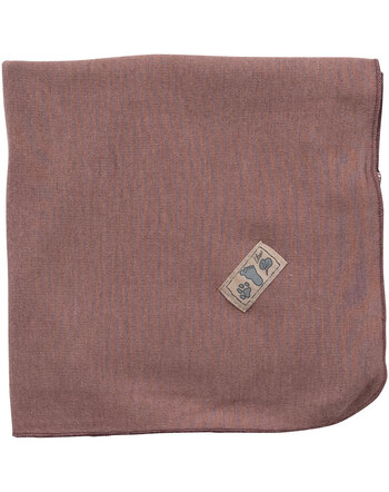 Lilano Decke im Uni-Look 80 x 90 cm aus Merinowolle und Seide - Mauve