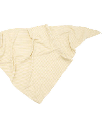 Lilano Kinder-/Damen-Dreieckstuch im Ringel-Design 110 cm aus Merinowolle und Seide - Kiwi/Natur