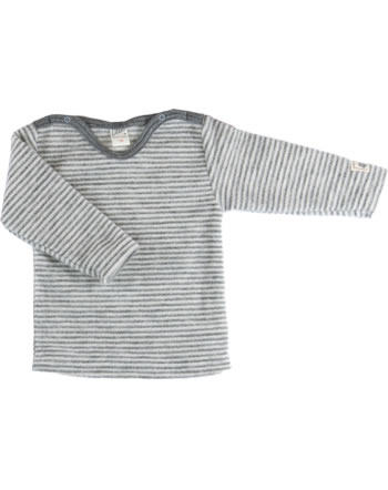 Lilano Children's shirt long sleeve virgin wool light grey