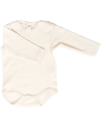 Lilano Long-sleeved bodysuit virgin wool/silk natur