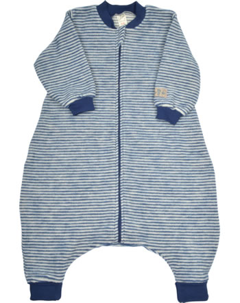 Lilano Sac de couchage bébé laine mérinos bleu