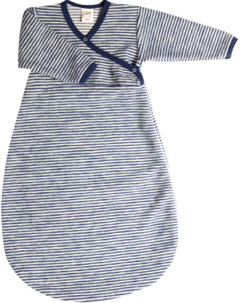Lilano Baby Sleeping Bag Stripes virgin wool marine