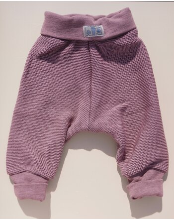 Lilano Strick-Bundhose aus Merinowolle - Mauve