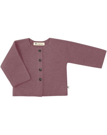 Lille Toni Cardigan/Strickjacke 'Emil' aus Merinowolle - Mauve