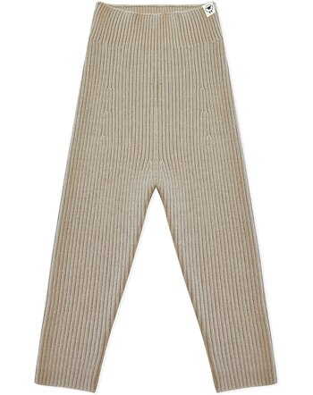 Lille Toni Strickleggings 'Finn' aus Merinowolle - New Sand