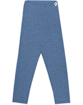 Lille Toni Strickleggings 'Finn' in Rippstruktur aus Merinowollmischung - Blue 💙🌿
