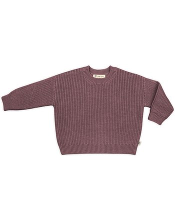 Lille Toni Strickpullover 'Paul' aus Merinowolle - Mauve ❤🤎🌿