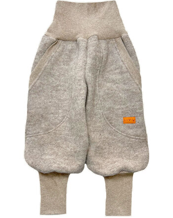 LiVi Berlin Walk-Jogger aus robustem Schurwoll-Walk - Sand