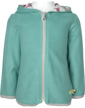 loud + proud Fleece jacket with hood ICE AGE topaz 3109-top GOTS