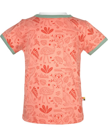 loud + proud Shirt manches courtes AUSTRALIE peach 1093-pea GOTS