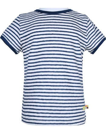loud + proud Shirt short sleeve stripes linen AUSTRALIEN ultramarin 1091-ult GOTS