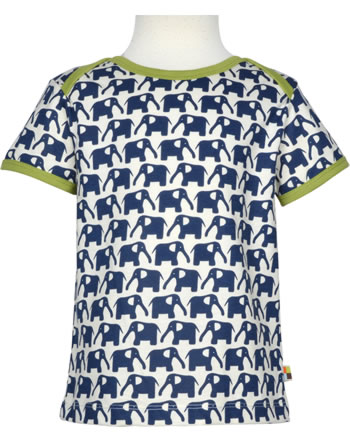 loud + proud Shirt Elephant rmarine/vert organic