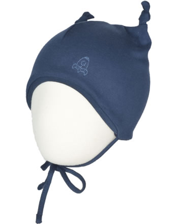 MaxiMo Baby-Mütze mit Zipfeln mit Bindeband marine 63500-943100-0048