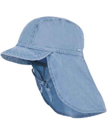 MaxiMo Cap with neck protection MINI UPF 50+ denim blue