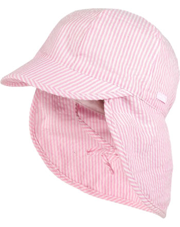 MaxiMo baseball cap with neck protection MINI striped rosebloom
