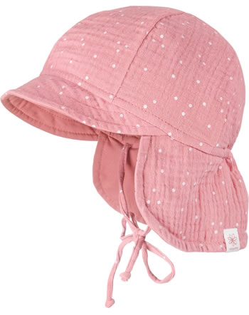 MaxiMo baseball cap with neck protec.dots MINI rust-white 24500-103300-47