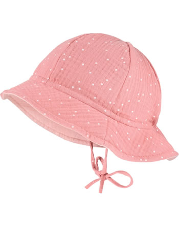 MaxiMo sun hat with UV protec. MINI GIRL rust-withe 24500-084000-15