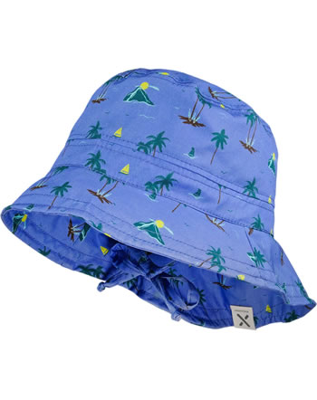 MaxiMo sun hat with brim KIDS BOY palme denim