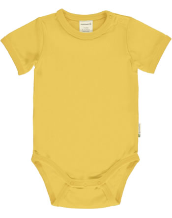 Maxomorra Baby-Body Kurzarm SOLID DESERT gelb