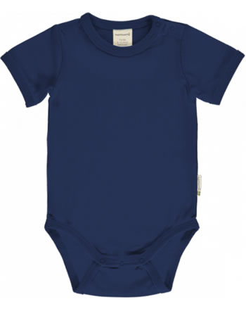 Maxomorra Baby-Body Kurzarm SOLID NAVY blau 22CX01-2236 GOTS