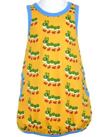 Maxomorra Ballon-Kleid Trägerkleid CATERPILLAR gelb/grün