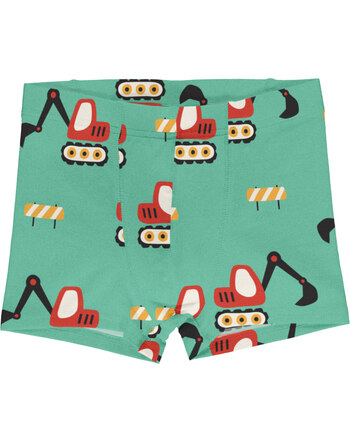 Maxomorra Boxershorts aus Baumwolle mit Baustellenfahrzeugen - Excavator