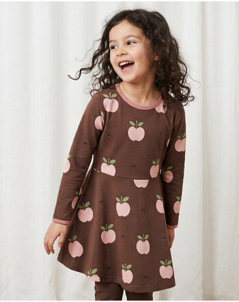 Maxomorra Kleid aus Bio-Baumwolle mit Äpfeln - Apple